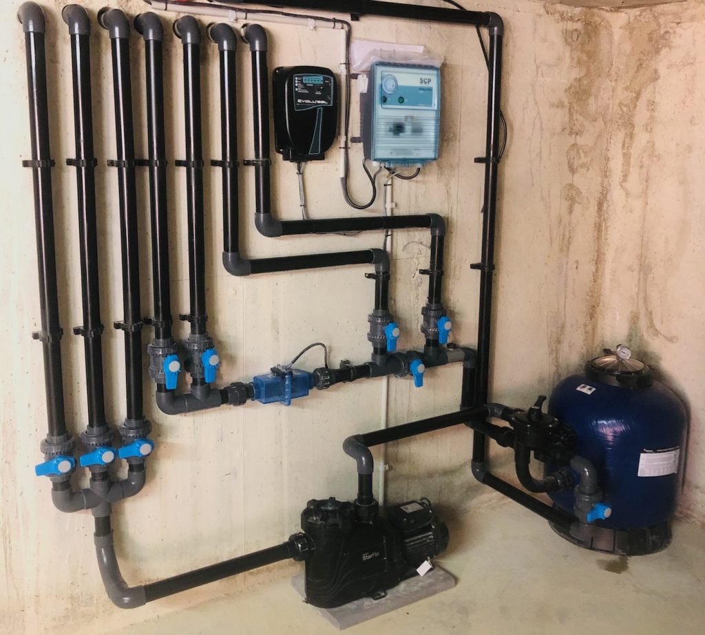 Réalisation d'un local technique piscine