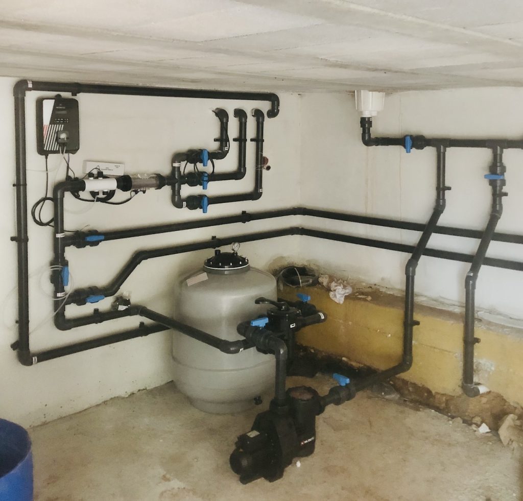 Aide à l'auto construction d'un local technique piscine